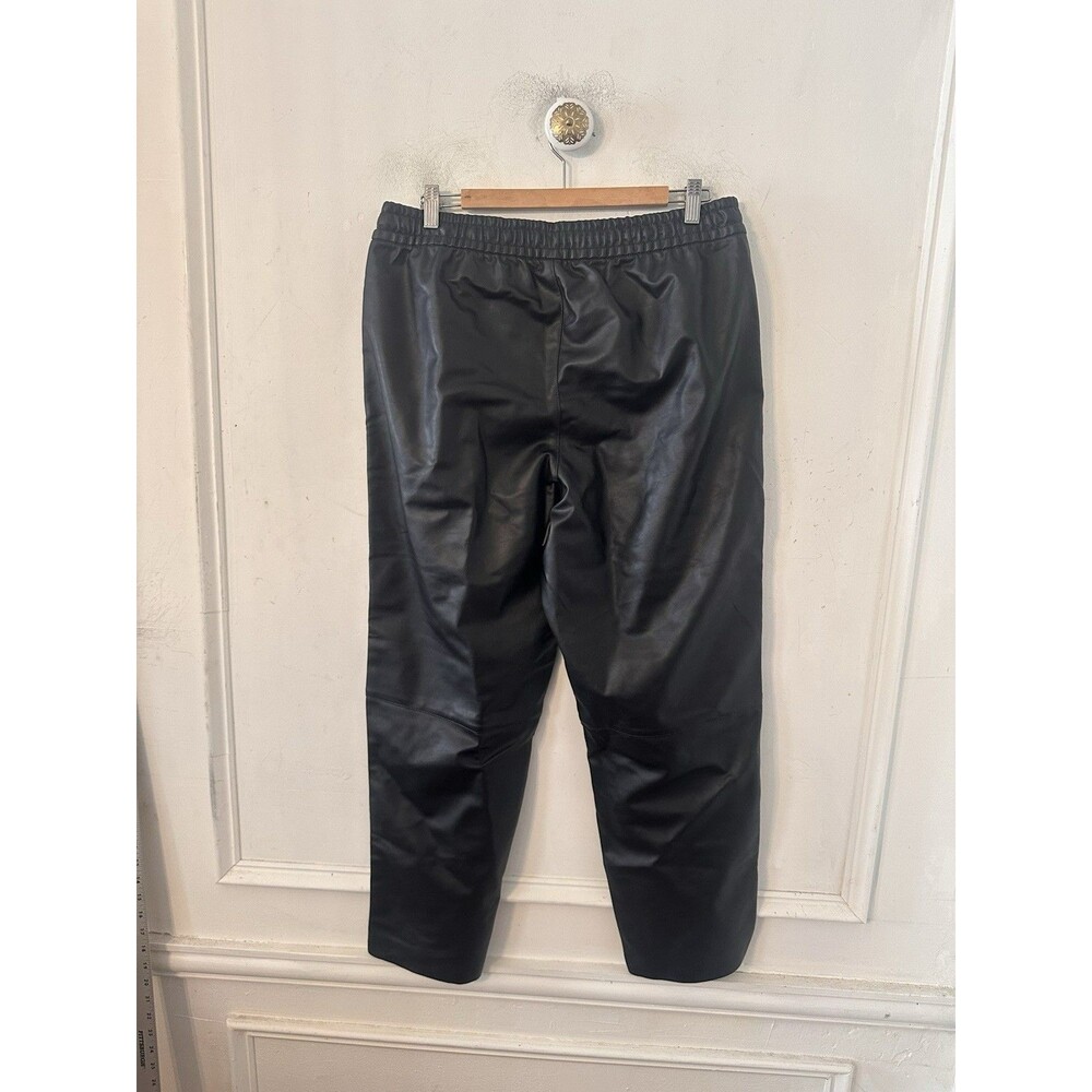 NWT Old Navy Women’s Faux Leather High Rise Billie Straight Leg Pants Large - Picture 11 of 13